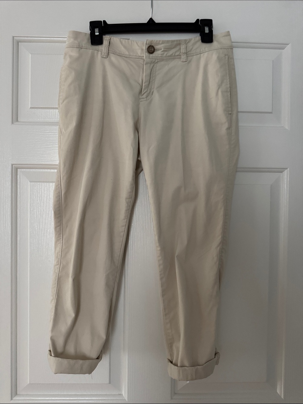 Women’s Beige Crop Pants - Classic Casual Fit
